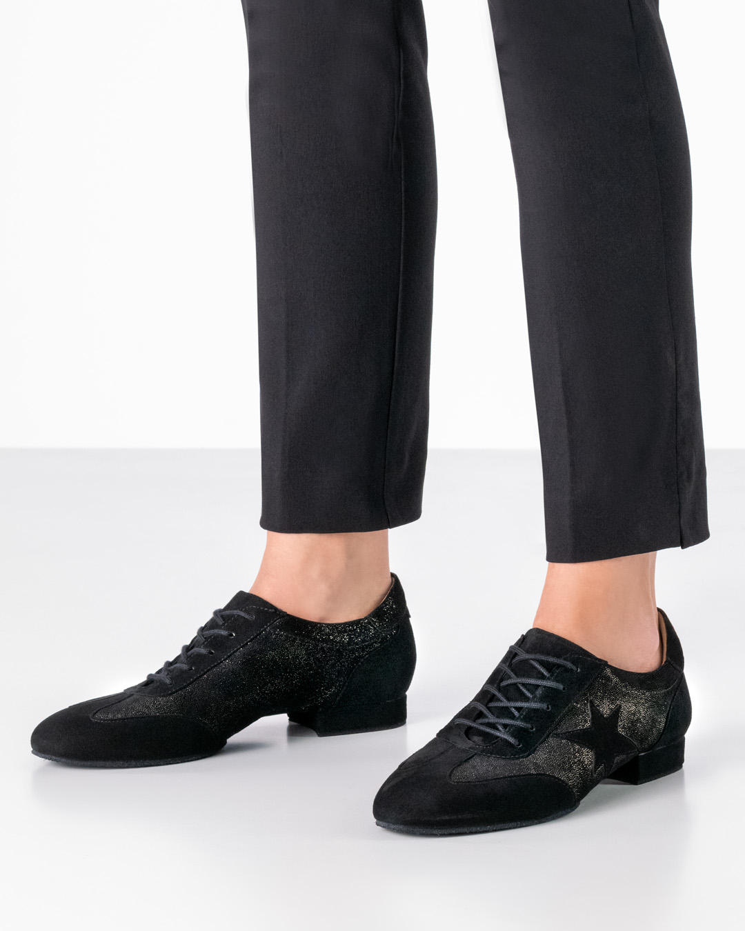 Zapatillas de baile negras con suela dividida de Werner Kern