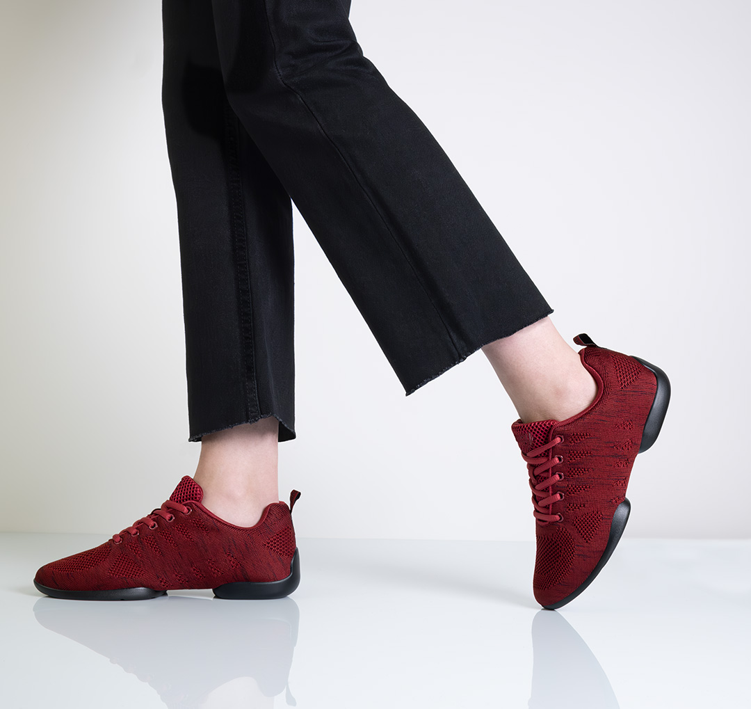 Zapatillas de baile rojas y ligeras para mujer de Suny