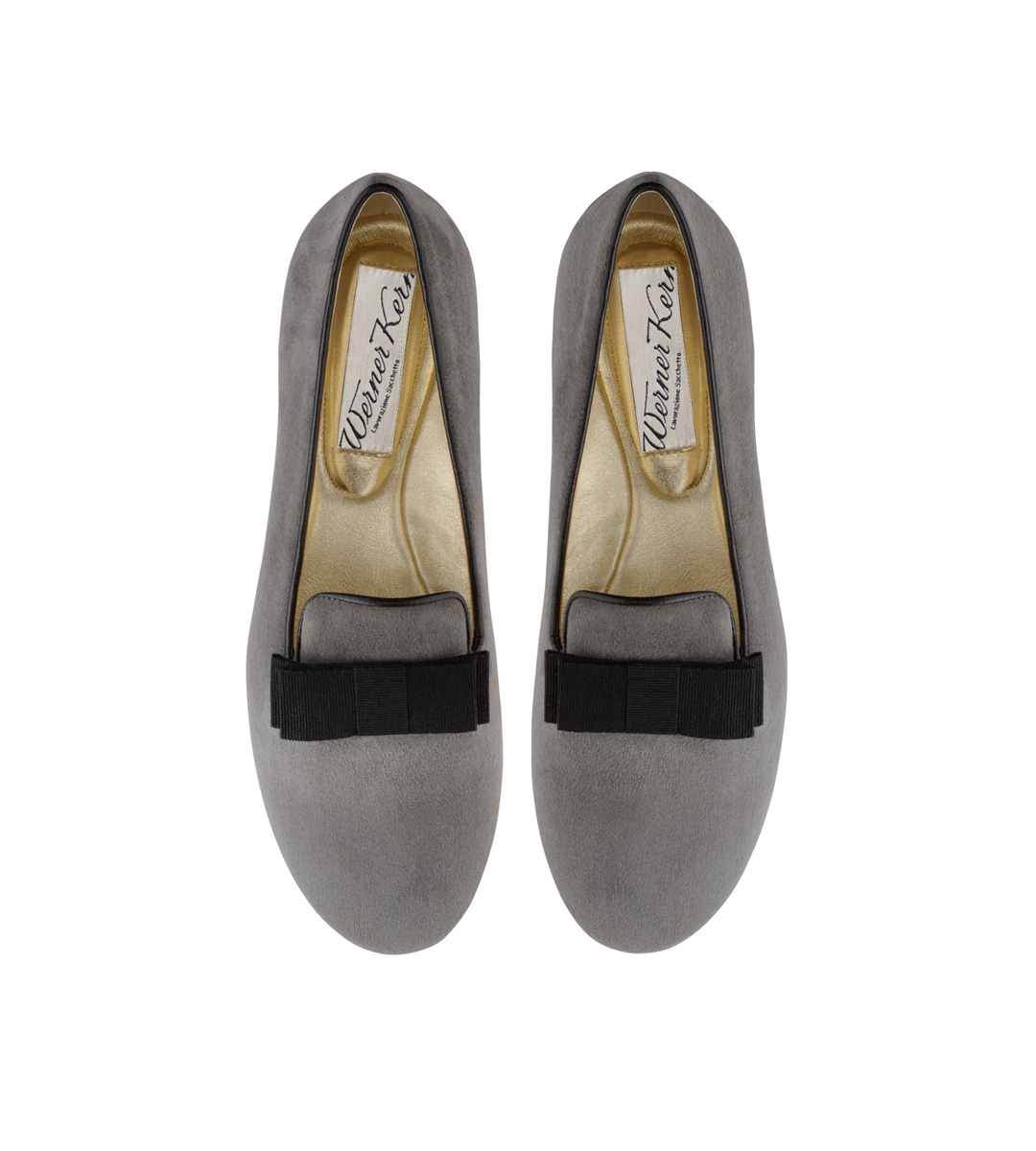 Loafer Mag - Werner Kern Ballerinas Grauer Loafer Mag von Werner Kern aus feinem Wildleder