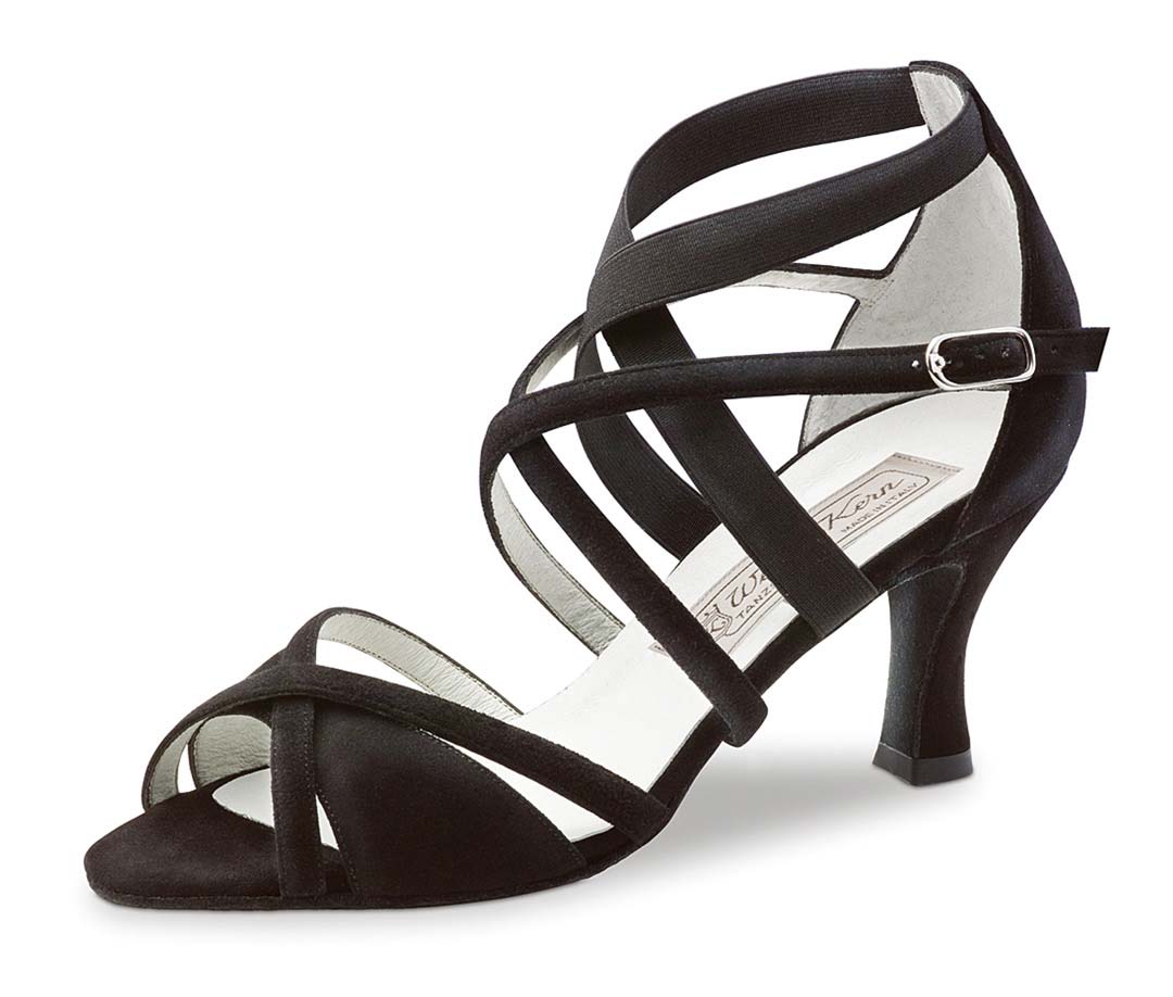 Elsa offener Werner Kern Salsa Damentanzschuh mit Gummizug