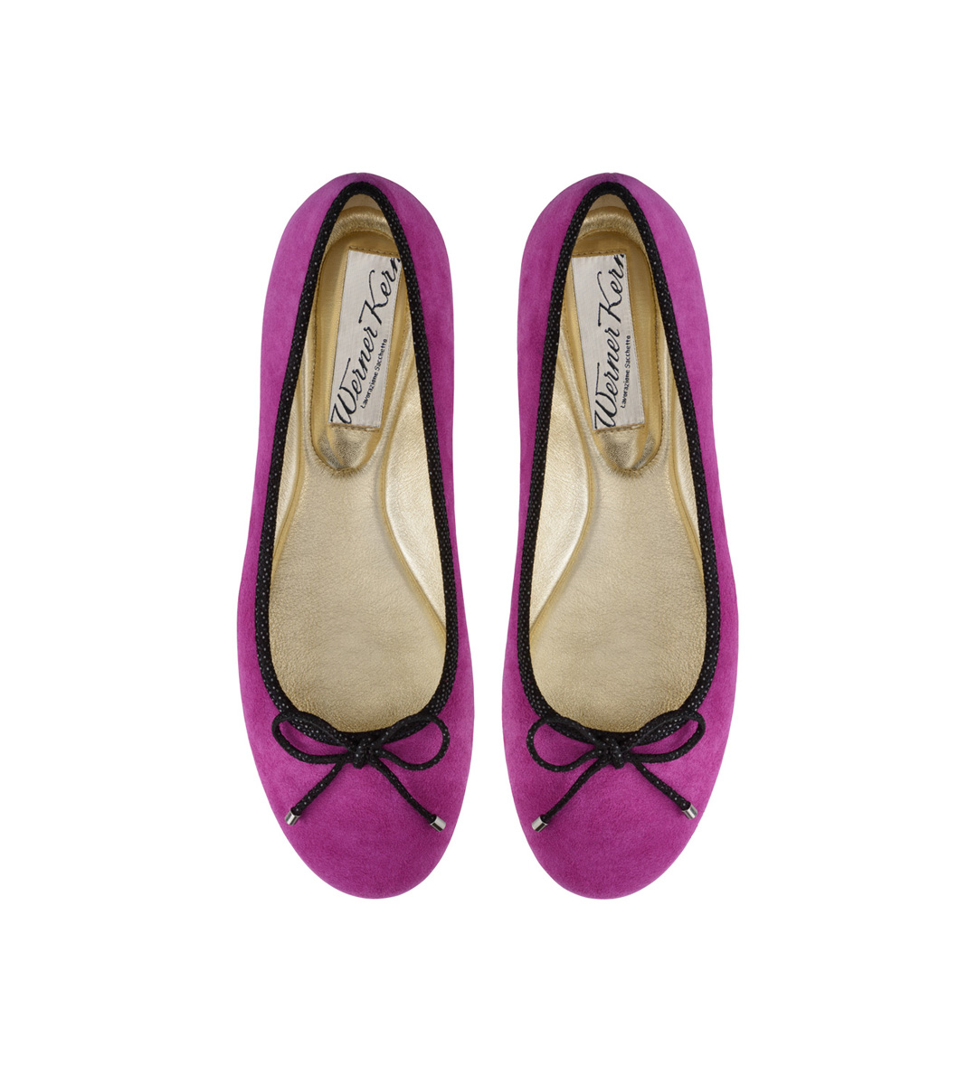 Ballerina Cassy - Werner Kern Ballerinas Ballerina aus handschuhweichem Wildleder in der Farbe lila