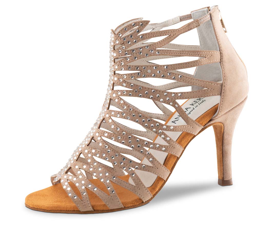 800 beige farbener Salsa Damentanzschuh von Anna Kern