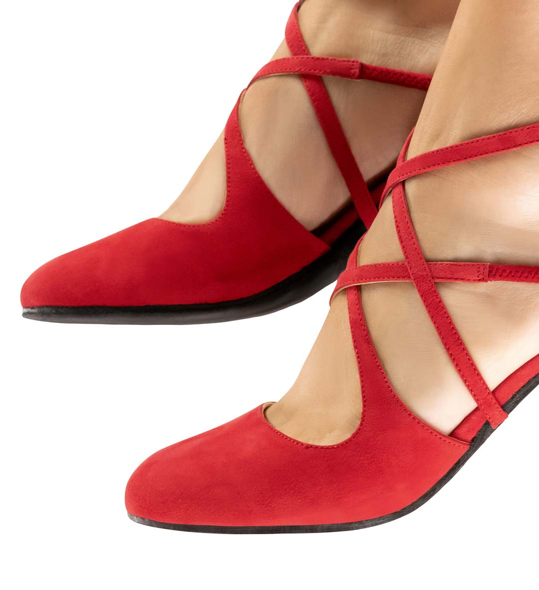 Marissa Detailansicht von Nueva Epoca Tango Damentanzschuh von vorne