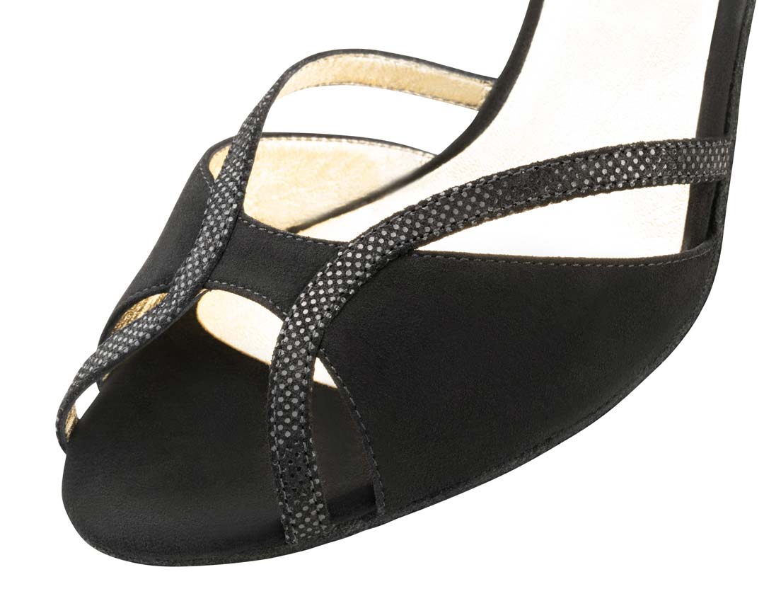 Shakira offener Nueva Epoca Damentanzschuh als Detail von vorne