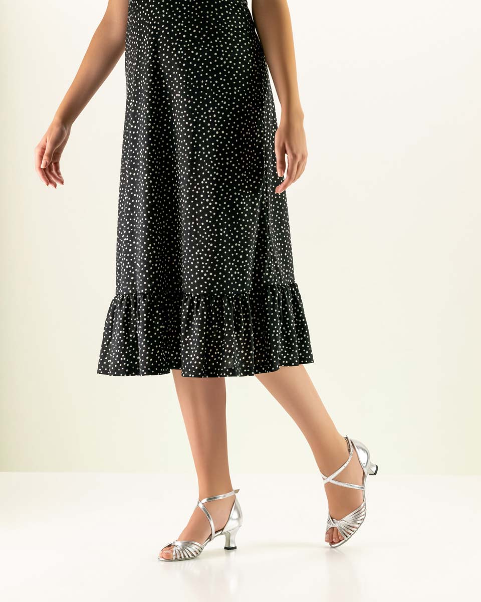 Mary bequemer Werner Kern Tanzschuh in Kombination mit schwarzem Kleid