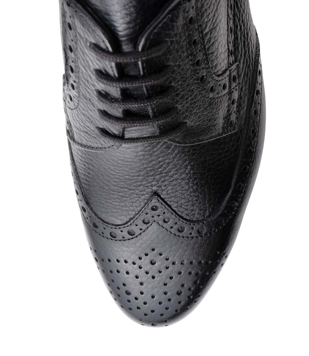Bormio Ansicht der 4-fach Schnürung vom Werner Kern Herrentanzschuh