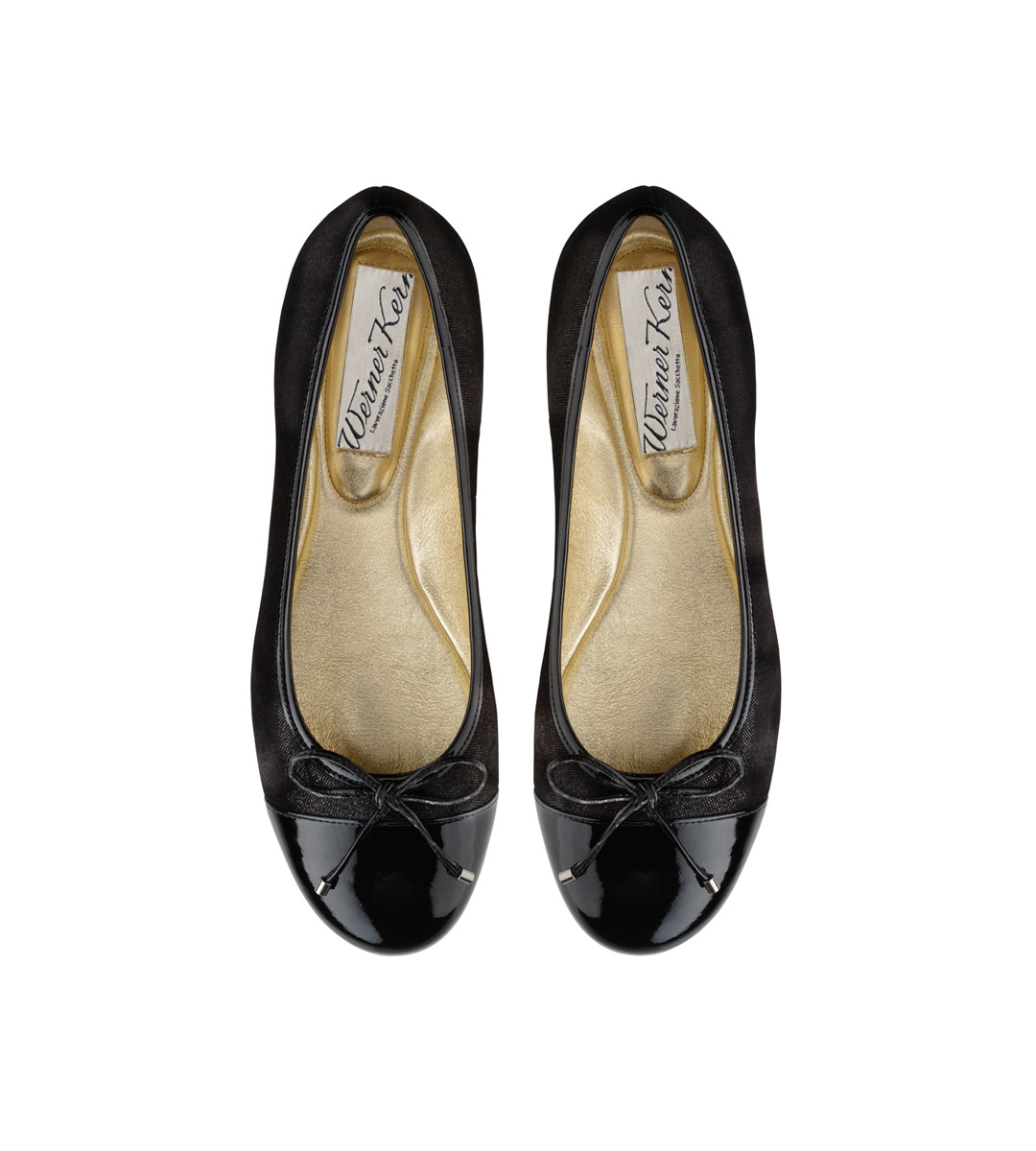 Jil Ballerina aus samtweichen Glanzvelour in schwarz