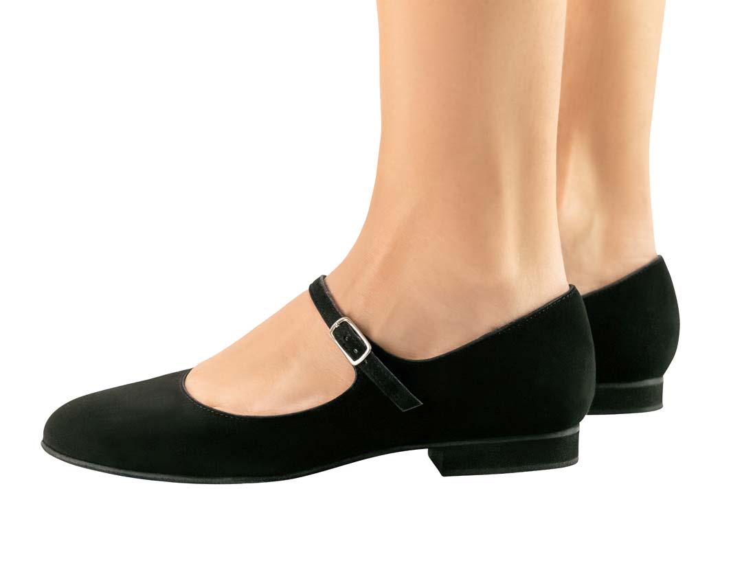 Vega schwarzer Damentanzschuhe von Werner Kern in Detailansicht