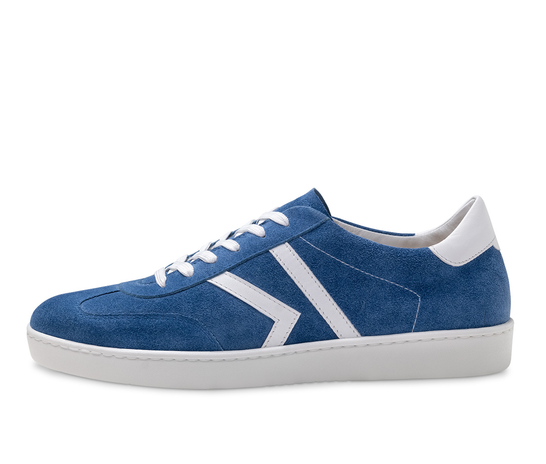 Zapatilla de baile superligera en azul vaquero con suela Allrounder blanca de Werner Kern
