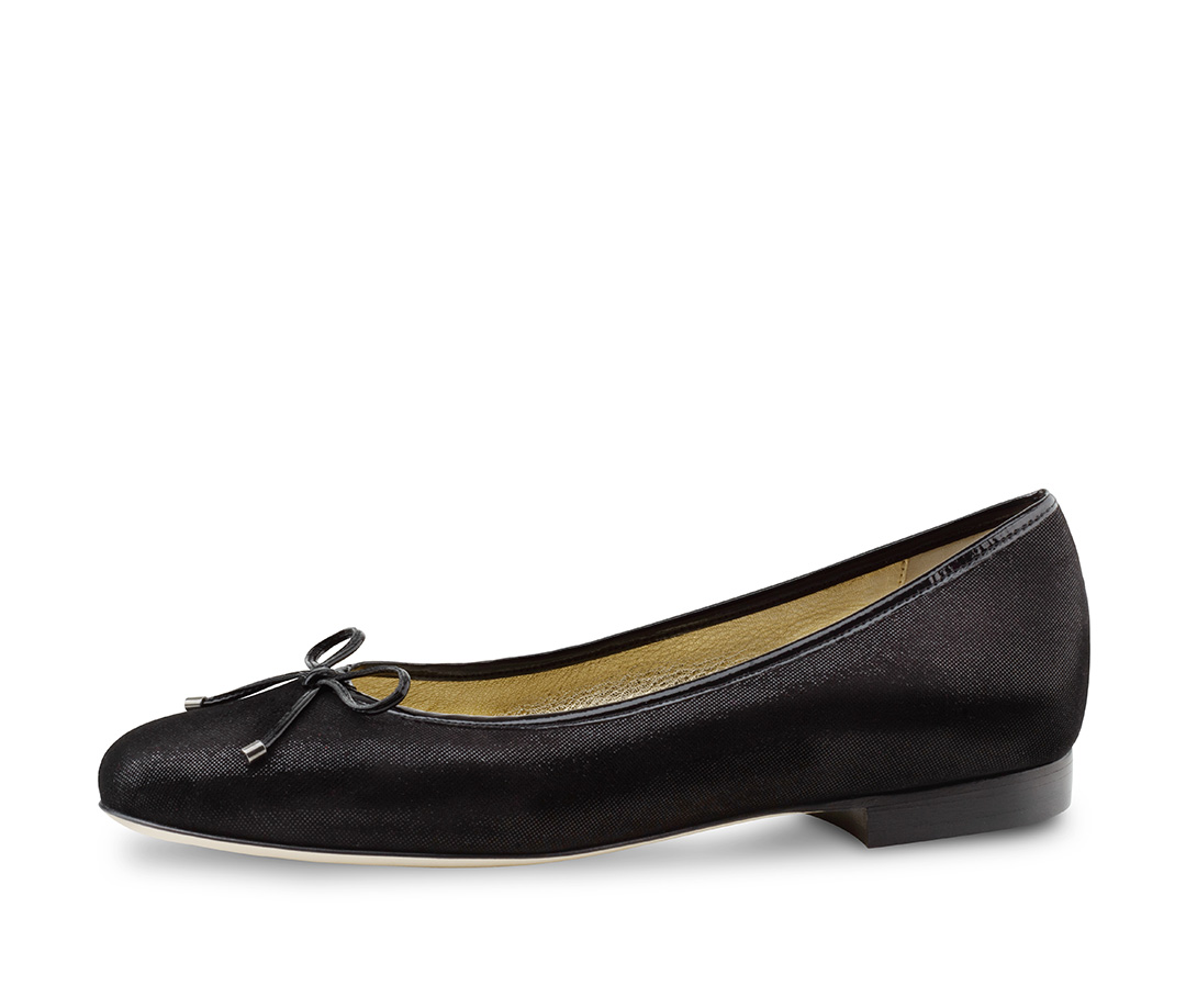 Ballerina Minu - Werner Kern Ballerinas Ballerina Minu aus samtweichen Glanzvelour und schwarzer Lackschleife
