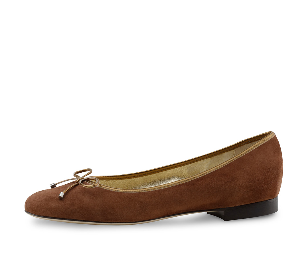 Ballerina Fee - Werner Kern Ballerina Kupferfarbener Ballerina Fee aus weichem Ziegenvelour gefertigt in Italien