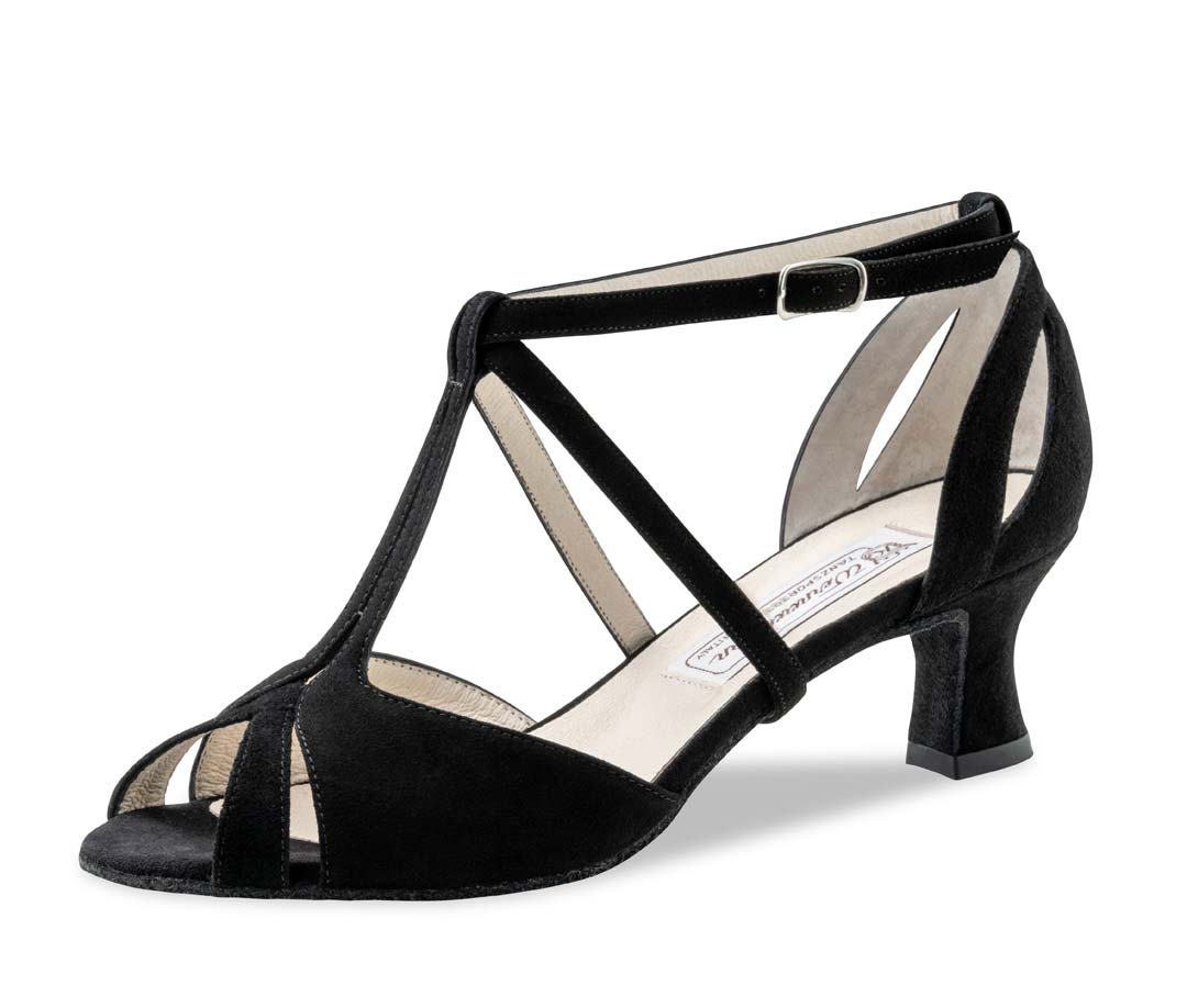 Francis offener Salsa Damentanzschuh von Werner Kern in schwarz