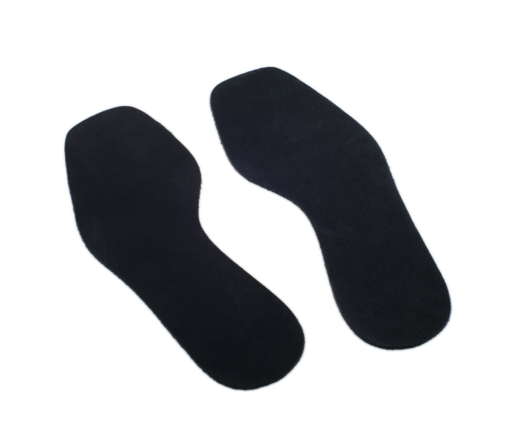 Suelas negras Schwarze Veloursohle