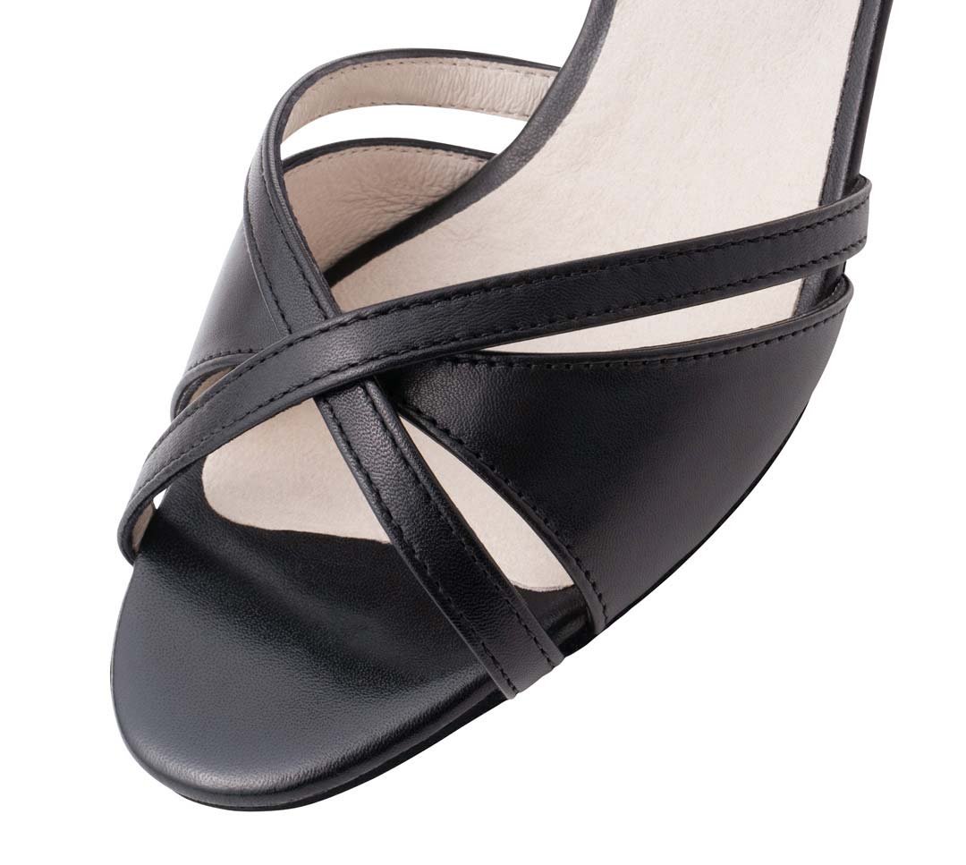 July Riemchenansicht von Werner Kern Salsa Damentanzschuh im Detail