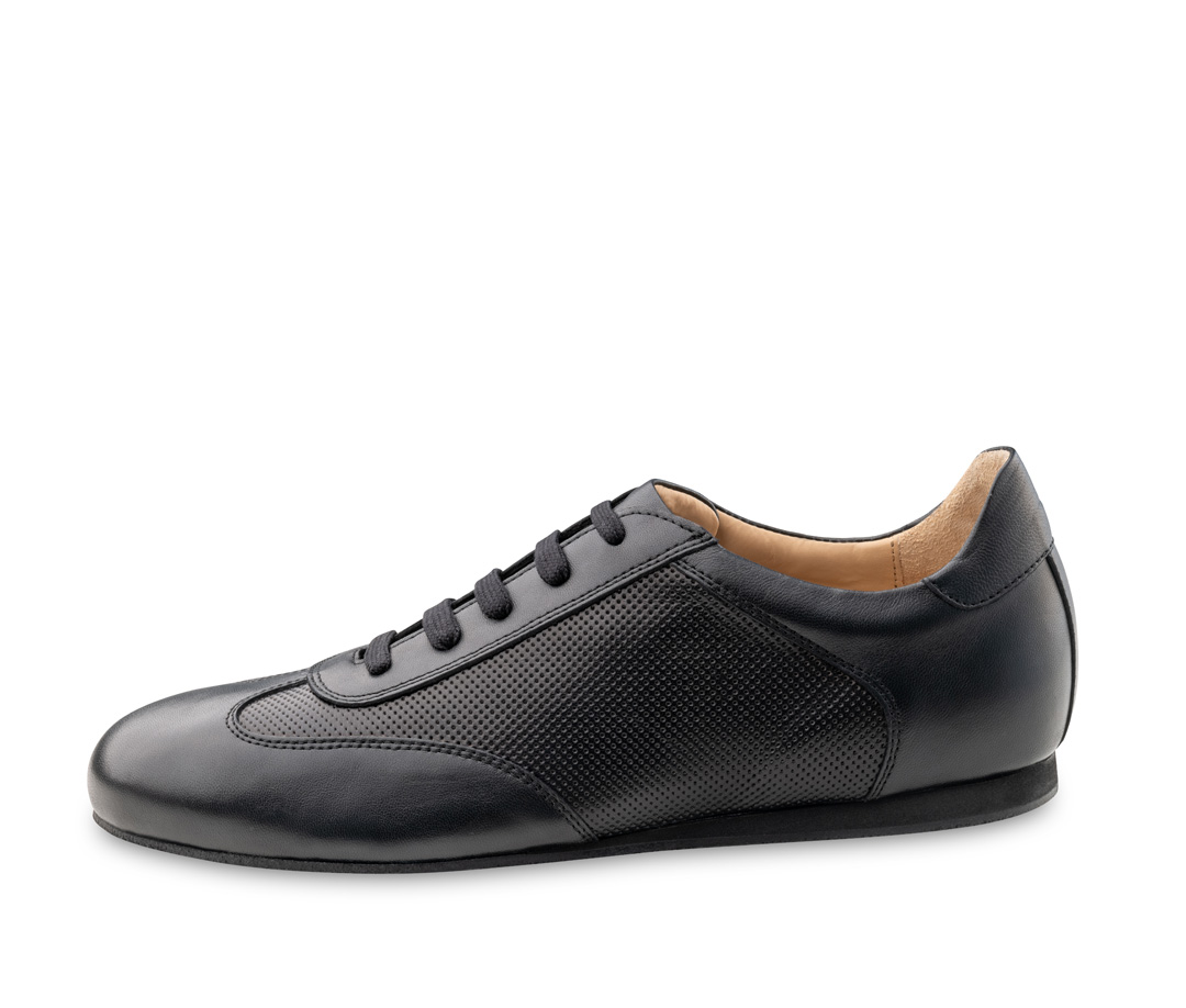 Positano Werner Kern, schicker Sneaker mit von Hand perforiertem Nappa Leder, perfekte Anpassung an den Fuß, handschuhweiches Kalblederfutter, außergewöhnliche Fersendämpfung mit Microabsatz, bequeme Absatzhöhe von 1,5 cm