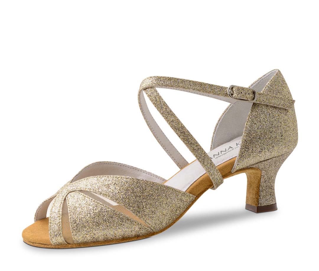 620 Salsa Damentanzschuh offen von Anna Kern in gold
