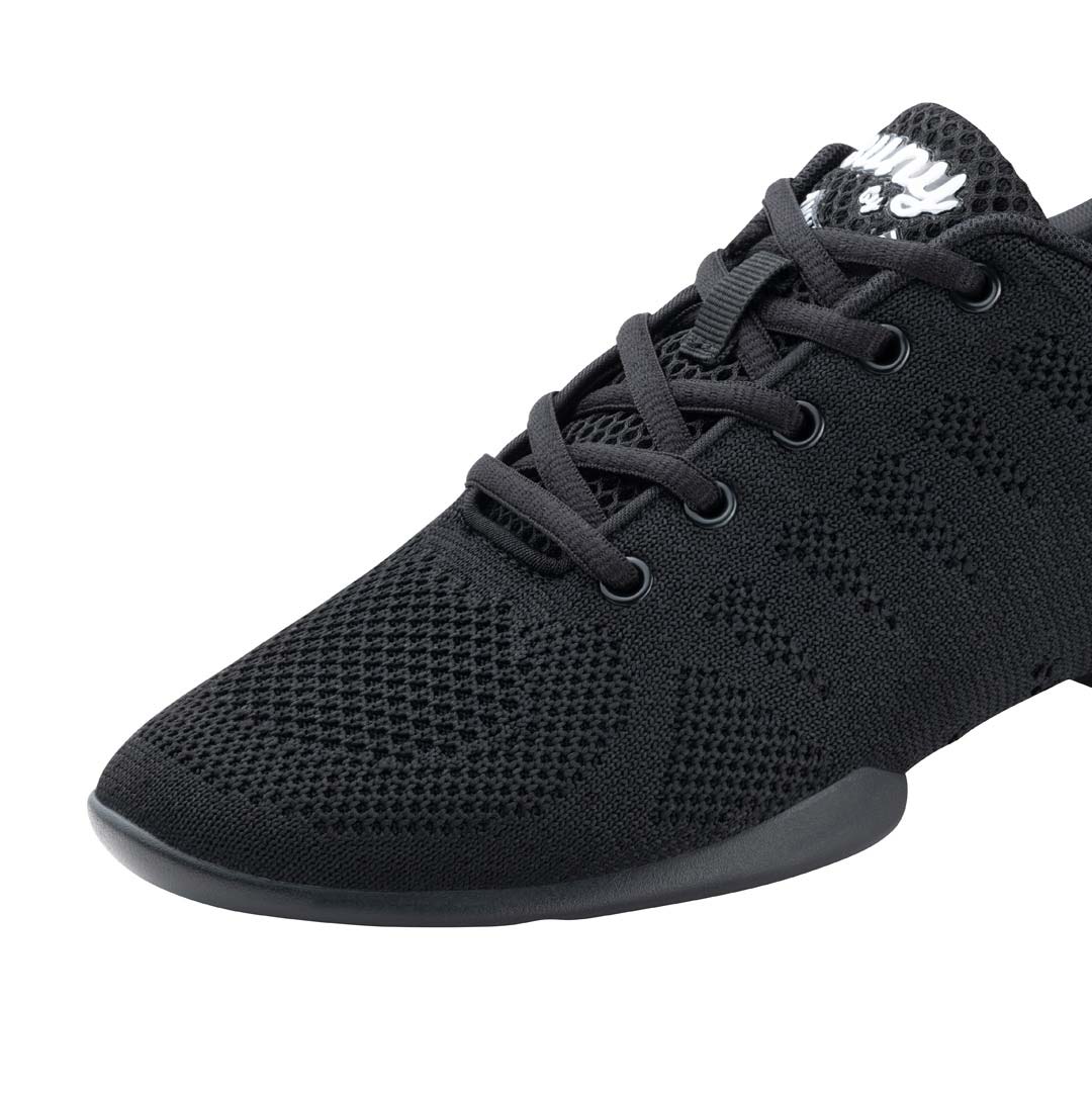 4020 Ansicht im Detail des Herrentanz Sneaker in schwarz von Suny