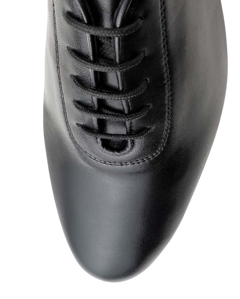Forli Detailansicht der 5-fach Schnürung vom Werner Kern Herrentanzschuh für Latein