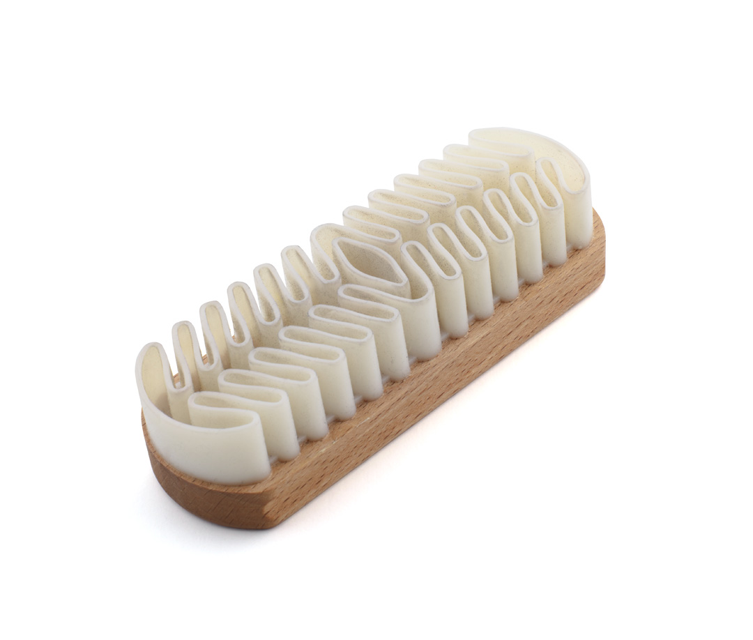 Cepillo de terciopelo Velourbürste mit Holzhalterung