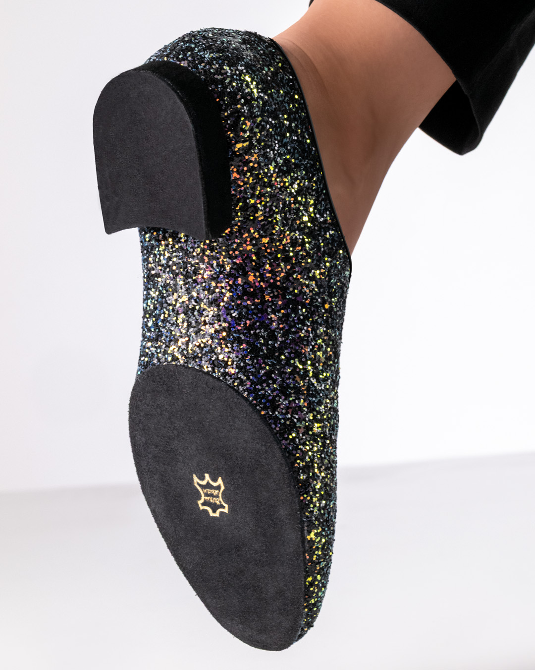 Suela negra dividida del zapato de baile Abigail de Werner Kern.