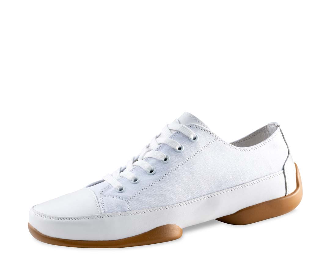 140 Damentanzschuh Sneaker in weiß von Suny mit Splitsohle