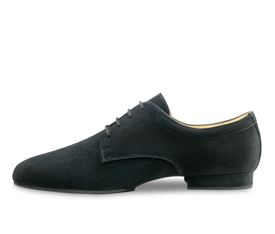 Zapatos de baile para hombre con suela dividida, de ante negro, de Werner Kern