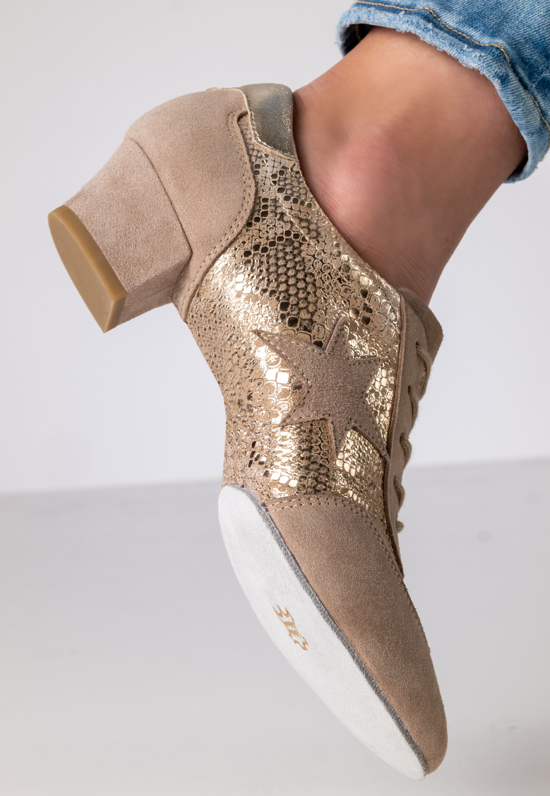 Suela dividida del zapato de baile Ariana con tacón de 3,5 cm de Werner Kern.