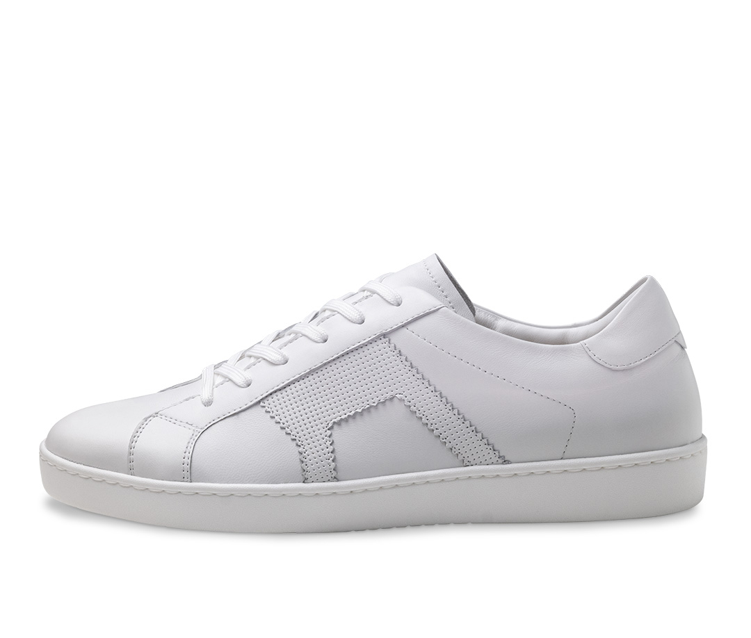 Zapatillas blancas de baile para hombre para uso general, fabricadas en Italia por Werner Kern.