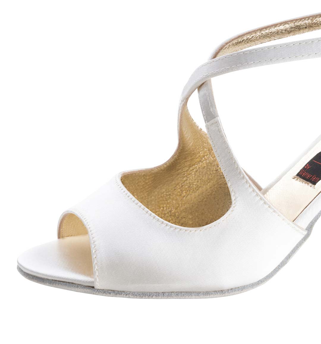 Mable offener Brautschuh von Nueva Epoca in Detailansicht