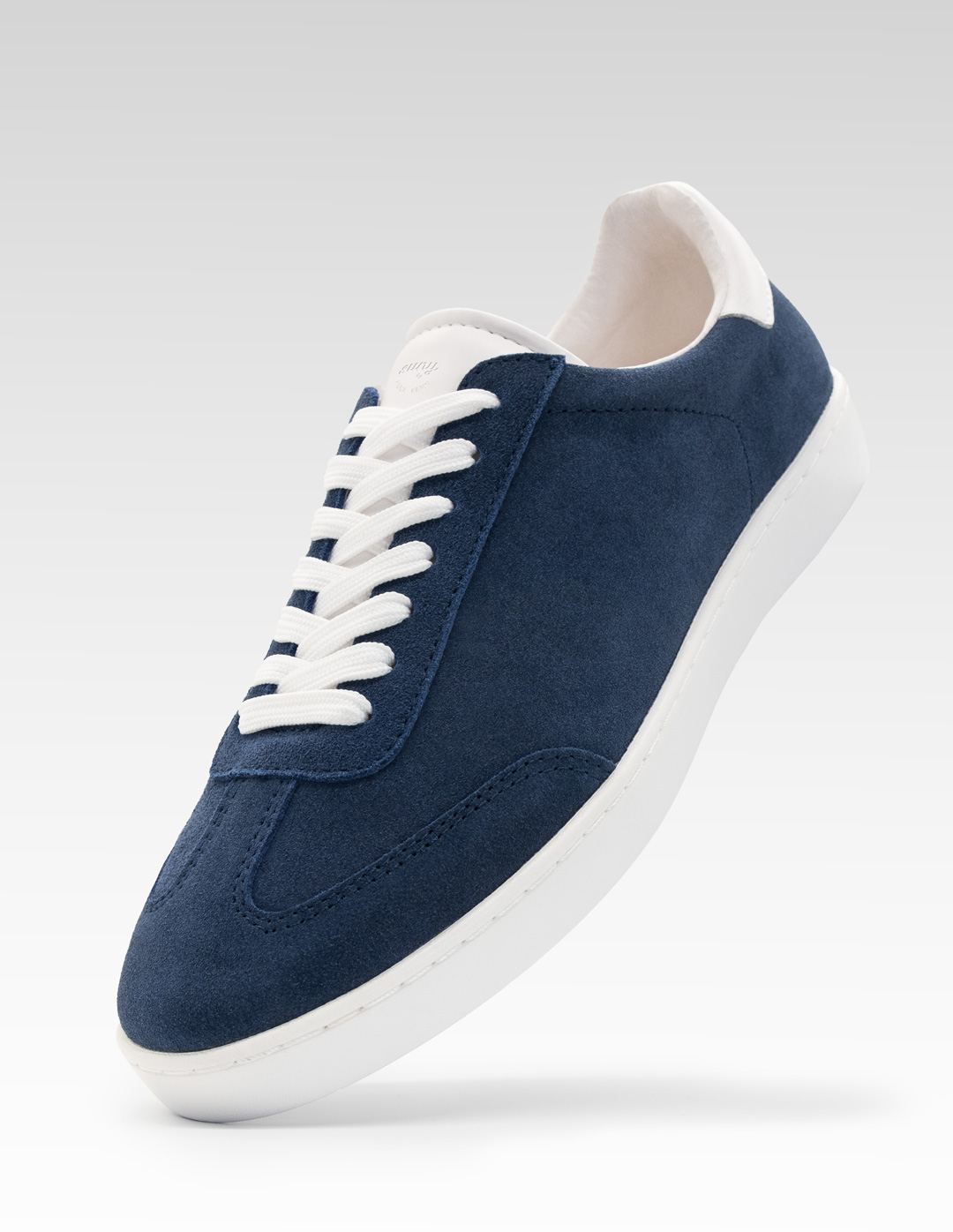 Sneaker 7405 in blauem Velourleder zum Tanzen auf allen Untegründen