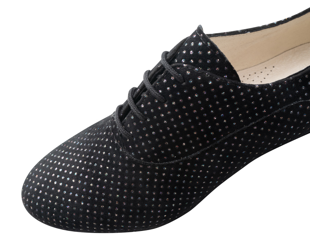 Tanzschuh Runa - Werner Kern in Multicolor Brokat, sicherer Halt und hohe Flexibilität mit geteilter Sohle und 4xFach Schnürung für Komfort und optimalen Halt, fantastisch bequeme Absatzhöhe von 3,5 cm