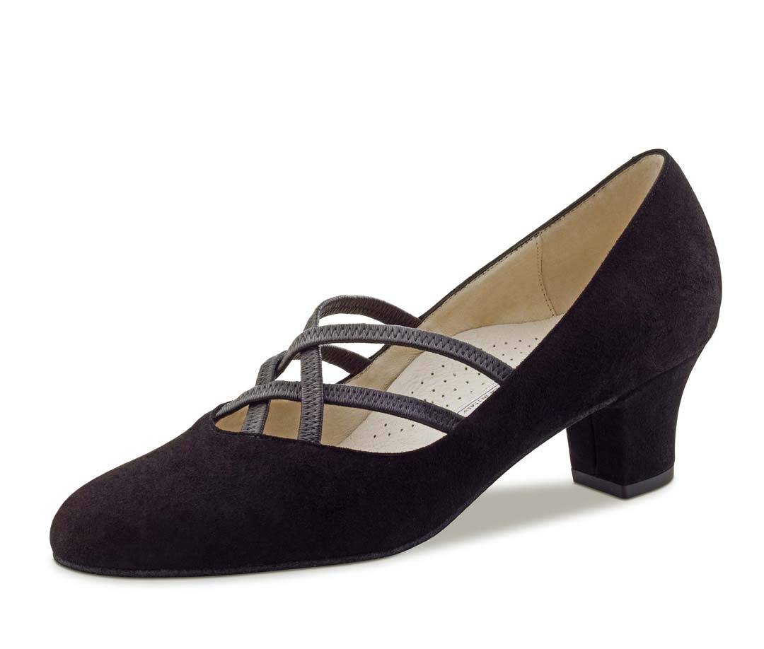 Ruby geschlossener Werner Kern Damentanzschuh mit Elastikbändern