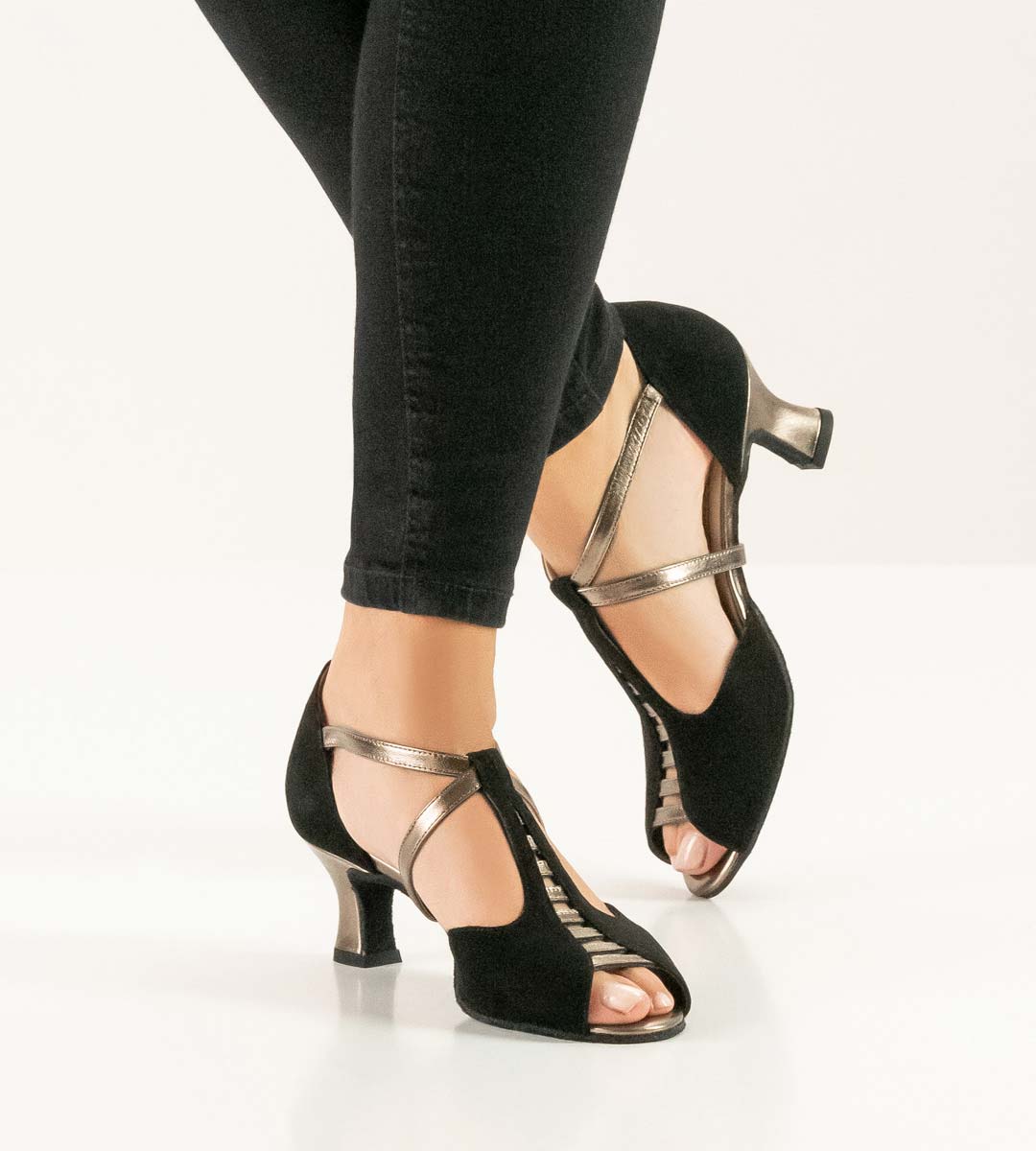 Holly offener Werner Kern Damentanzschuh mit T-Spange