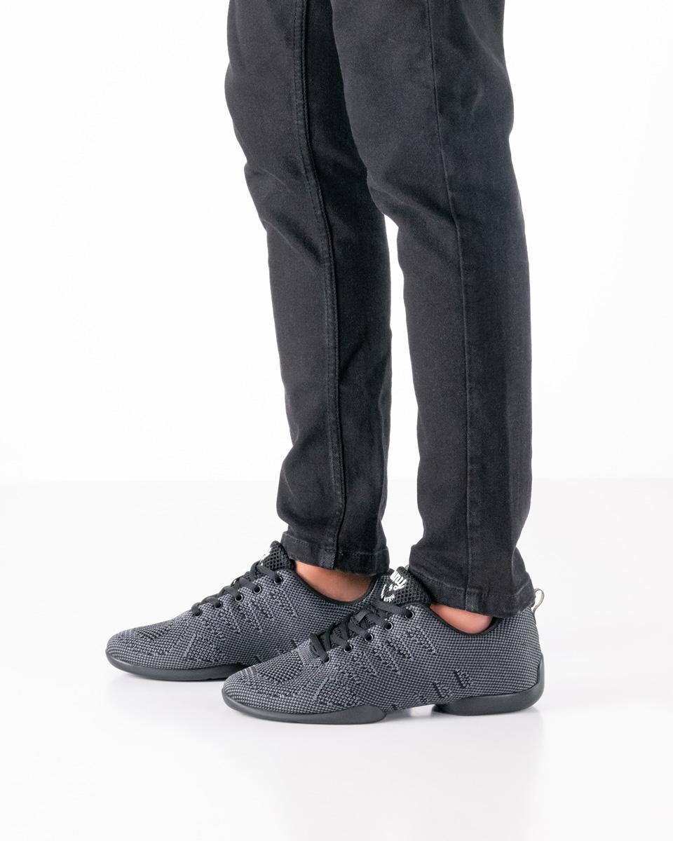 Sneaker 4050 Tanzsneaker für Herren in grau schwarz mit geteilter Sohle