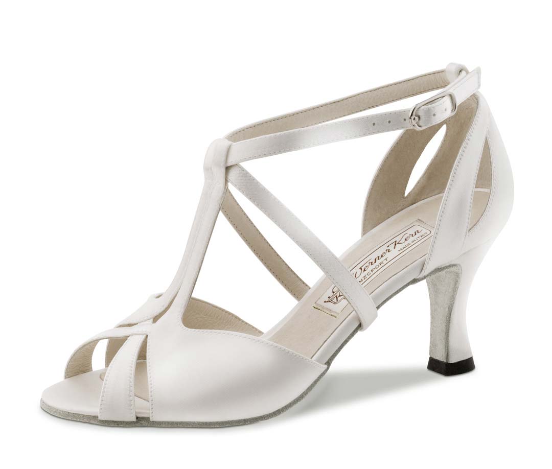 Francis offener Brautschuh von Werner Kern in Satin