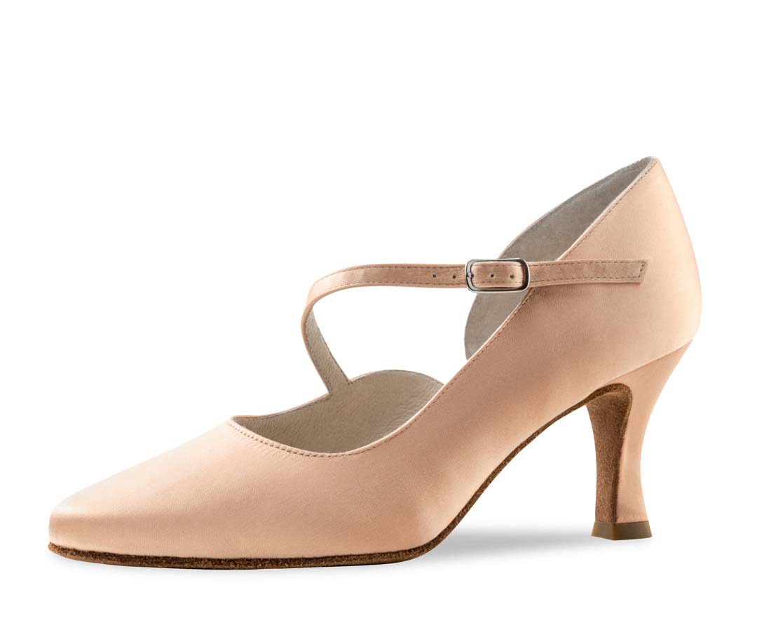 Rita flesh Satin Standard Damentanzschuh von Werner Kern
