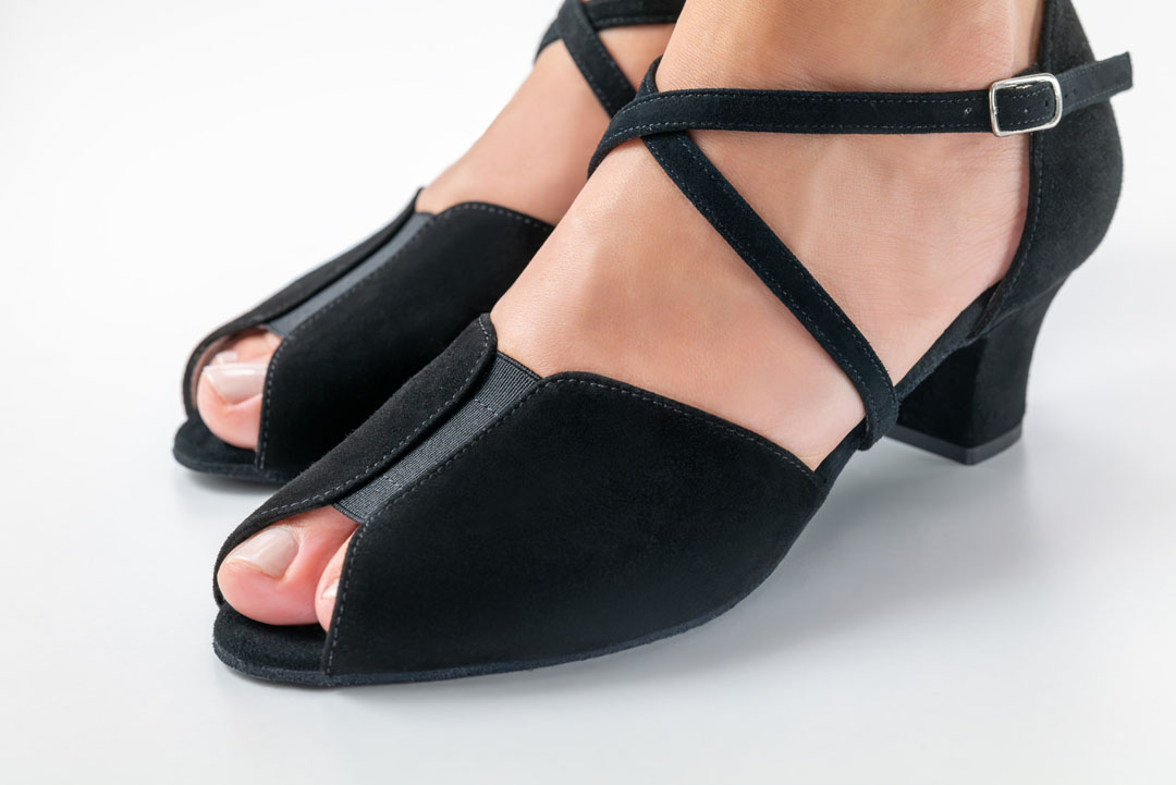 Zapatos de baile «Anita» de Werner Kern, con inserción de goma y tacón cuadrado de 4,5 cm