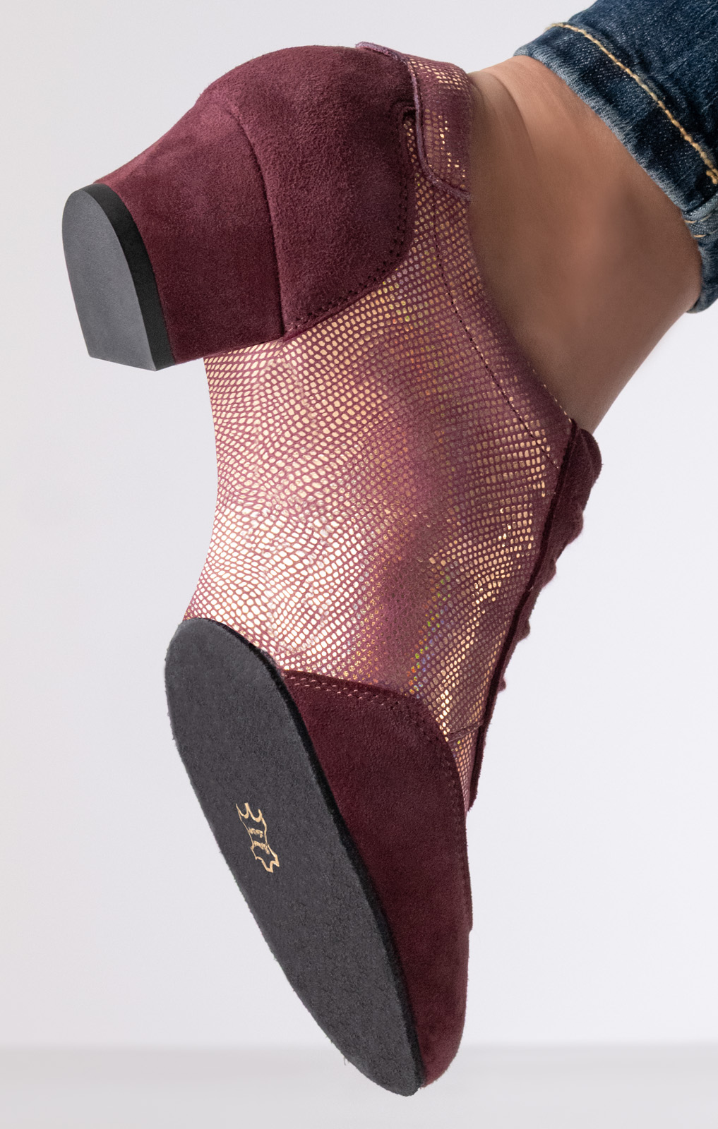 Suela de baile dividida para una flexibilidad óptima