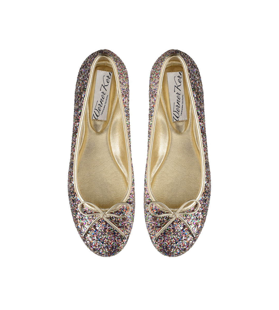 Candy Ballerinas aus buntem Glitzer und einer Schleife