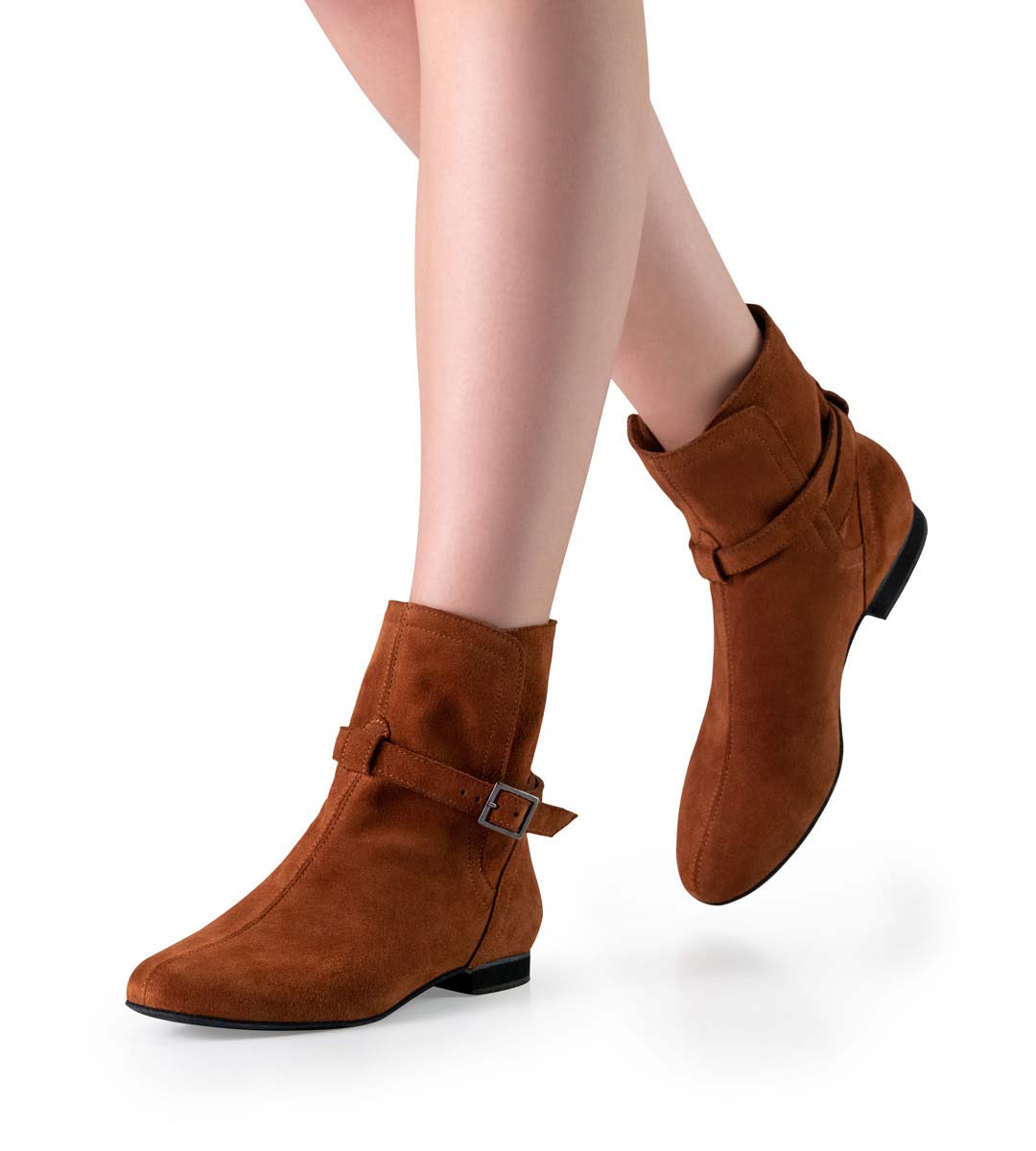 Harper 1,5 cm hoher Linedance Tanzstiefel von Werner Kern in braunem Velours