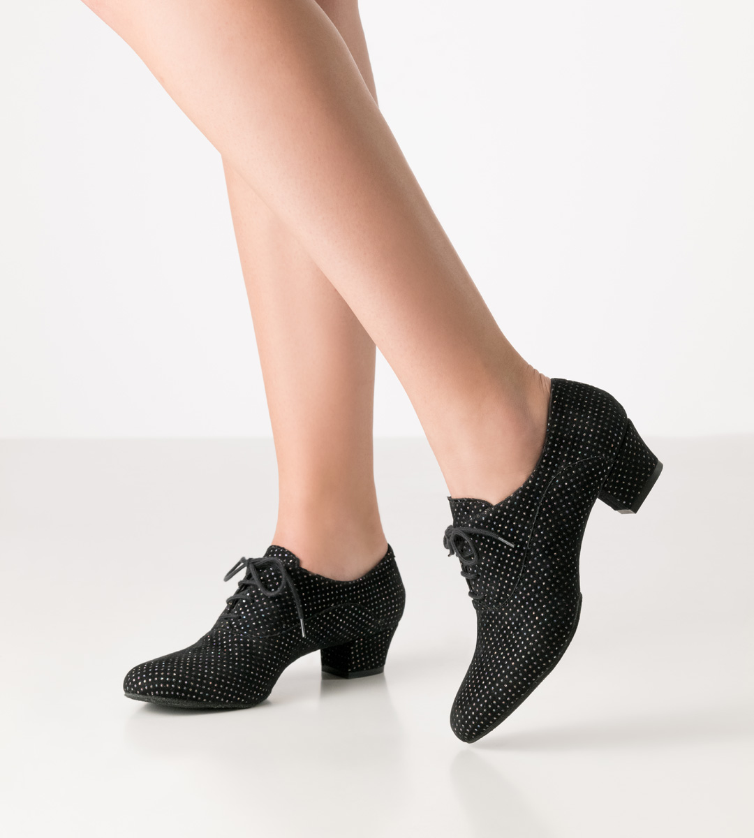 Tanzschuhe Runa - Werner Kern in Multicolor Brokat, sicherer Halt und hohe Flexibilität mit geteilter Sohle und 4xFach Schnürung für Komfort und optimalen Halt, fantastisch bequeme Absatzhöhe von 3,5 cm