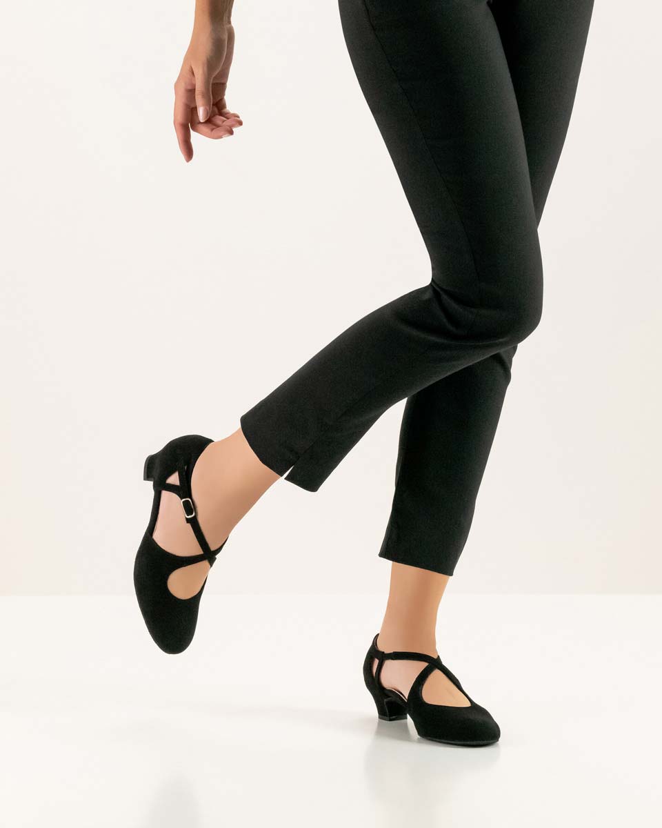 Gala seitlich offener Werner Kern Damentanzschuh mit einem 3,4 cm Absatz