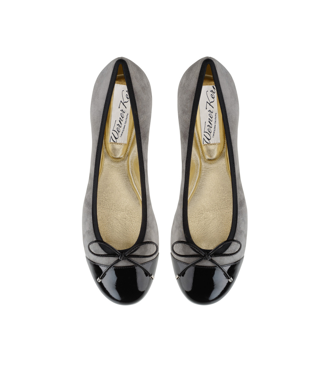 Ballerina Mila - Werner Kern Ballerinas Grauer Ballerina Mila von Werner Kern in feinem Wildleder